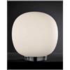 Illuminando ROSY ABAT-JOUR IN VETRO BIANCO LATTE SATINATO E MONTATURA CROMO LUCIDA