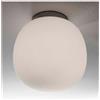 Illuminando ROSY PICCOLA PLAFONIERA IN VETRO BIANCO LATTE SATINATA E MONTATURA CROMO