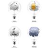 Filotto QWERTY LAMPADINE TATTOO GLOBO LED 4,5W LUCE 2700K DECORATE MADE IN ITALY