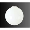 Illuminando SFERA PICCOLA PLAFONIERA IN VETRO BIANCO LUCIDO MONTATURA CROMO DIAMETRO 15 CM