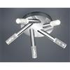 TRIO LIGHTING BOLSA PL5 PLAFONIERA IN METALLO CROMATO A LED INTEGRATO IP44