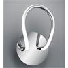 RL BOLOGNA APPLIQUE MODERNA SINUOSA FINITURA BIANCA O CROMO LED 11,5W LUCE 4000K DIMMERABILE