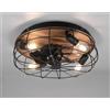 RL TRONDHEIM PLAFONIERA CON VENTILATORE CON TELECOMANDO 3 FINITURE ATTACCO 4XE27