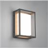 TRIO LIGHTING WITHAM APPLIQUE MODERNA LED 10,5W LUCE 2300,3000,4000K DA ESTERNO IP54 ANTRACITE