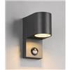 TRIO LIGHTING ROYA APPLIQUE DA ESTERNI IP44 SENSORE DI MOVIMENTO ANTRACITE ATTACCO GU10
