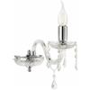 ONDALUCE CICIRIELLO DALLAS 1 LUCE APPLIQUE ORO O CROMO CON PENDAGLIERIA IN CRISTALLO