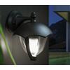 Sovil SOFY APPLIQUE DA ESTERNO IN ALLUMINIO NERO E DIFFUSORE TRASPARENTE