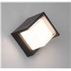 RL PUNO APPLIQUE DA ESTERNI QUADRATA IP54 LED 8W LUCE 3000K NERA CM 15x15