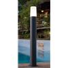 Sovil STEM PALO PER ESTERNO H70 IN ALLUMINIO COLORE ANTRACITE E DIFFUSORE BIANCO LATTE