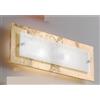 Familamp MANHATTAN APPLIQUE MEDIA 60X20 IN VETRO DECORO FOGLIA ORO,RAME O ARGENTO MADE IN ITALY