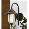 Sovil PORTO APPLIQUE IN ALLUMINIO DI COLORE RUGGINE CON DIFFUSORE TRASPARENTE