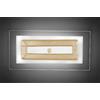 Familamp SQUARE APPLIQUE MODERNA IN VETRO CM 45X20 CON DECORO IN 5 COLORI MADE IN ITALY