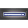 Familamp SQUARE APPLIQUE MODERNA IN VETRO CM 96X25 CON DECORO IN 5 COLORI MADE IN ITALY