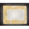 Familamp SAHARA APPLIQUE PICCOLA IN VETRO DECORO FOGLIA ORO O ARGENTO CLASSICA MADE IN ITALY