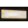 Familamp SAHARA APPLIQUE MEDIA IN VETRO DECORO FOGLIA ORO O ARGENTO CLASSICA MADE IN ITALY
