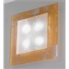 Familamp FENICE PLAFONIERA CM 45X45 IN VETRO DISPONIBILE 3 COLORI MODERNA MADE IN ITALY