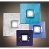 Familamp ANDRIUS PLAFONIERA APPLIQUE CM 60X63 IN VETRO DI MURANO 4 LUCI MODERNA MADE IN ITALY