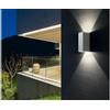 Sovil TOWER APPLIQUE LED INTEGRATO SOSTITUIBILE 12W 3000k-4000K IP54 ALLUMINIO BIANCO E ANTRACITE