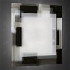 Familamp BROADWAY PLAFONIERA MODERNA CM 60X60 IN VETRO DISPONIBILE IN 4 COLORAZIONI MADE IN ITALY