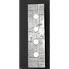 Familamp SAN MARCO APPLIQUE IN VETRO CM 96X25 DECORO FOGLIA ORO,ARGENTO O BIANCO MADE IN ITALY