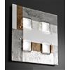 Familamp RIALTO PLAFONIERA MODERNA CM 58X58 IN VETRO FUSO CON MIX DI COLORI MADE IN ITALY