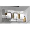 Familamp RIALTO APPLIQUE MODERNA CM 60x20 IN VETRO FUSO CON MIX DI COLORI MADE IN ITALY