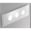 Familamp LUCIS APPLIQUE 60x20 IN VETRO LAVORATO A MANO 7 COLORAZIONI ATTACCO GX53 MADE IN ITALY