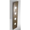 Familamp LUCIS APPLIQUE MAXI 96X25 IN VETRO LAVORATO A MANO 7 COLORAZIONI ATTACCO GX53 MADE IN ITALY