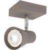 Illuminando TORCIA 1 SPOT FARETTO DIREZIONABILE BIANCO O MOKA CON LAMPADINE LED DI ILLUMINANDO