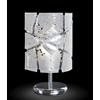 Familamp MIAMI LUMETTO MODERNO CROMO E VETRO IN FOGLIA ORO O ARGENTO CON 7 DECORI MADE IN ITALY