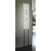 Familamp MIAMI PIANTANA MODERNA IN METALLO E VETRO IN FOGLIA ORO O ARGENTO CON 7 DECORI MADE IN ITALY
