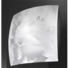 Familamp NUVOLA PLAFONIERA MODERNA IN VETRO BIANCO SATINATO SFUMATO IN BIANCO LATTE LAMPADINE 2XE27