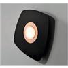 Illuminando DEMETRA 1 NERA APPLIQUE PLAFONIERA CON ANELLO IN VARI COLORI LAMPADINA LED SOSTITUIBILE