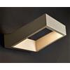Illuminando ACHILLE PICCOLO APPLIQUE LED 10W BIANCO O SABBIA LUCE 3000K O 4000K DI ILLUMINANDO LED SOSTITUIBILE