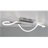 RL ARGOS PLAFONIERA MODERNA IN METALLO CROMO LED 28W LUCE 4000K DIMMERABILE