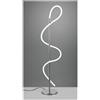 RL ARGOS LAMPADA DA TERRA MODERNA IN METALLO CROMO LED 28W LUCE 4000K DIMMERABILE