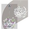 RL BUTTERFLY SOSPENSIONE PER BAMBINI CON FARFALLE IN ACRILICO BIANCO O MULTICOLOR DIAMETRO 50 CM