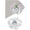 RL BUTTERFLY PLAFONIERA PER BAMBINI CON FARFALLE IN ACRILICO BIANCO O MULTICOLOR DIAMETRO 45 CM