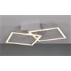 RL TRAIL PLAFONIERA LED 20W LUCE 3000K O 4000K FINITURA NERA, CAFFE, TITANIO O BIANCA CON 2 QUADRI ORIENTABILI MODERNA
