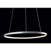 Illuminando ANELLI SOSPENSIONE LAMPADARIO IN METALLO BIANCO DIAMETRO 60 CM 18W LED ECONOMICO