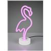 RL FLAMINGO MODERNA LAMPADA DA TAVOLO DECORATIVA LED 1.5W PER CAMERETTE E SALOTTI IN PLASTICA BIANCA