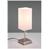 RL OLE LAMPADA DA TAVOLO CON PORTE USB MODERNA IN METALLO E TESSUTO LAMPADINA 1XE27