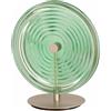 ONDALUCE CICIRIELLO JOKEY LAMPADA DA TAVOLO IN METALLO ORO CON DISCO IN VETRO A RIGHE IN 4 COLORI DESIGN MODERNO