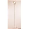 Illuminando PRATICA LAMPADA DA TERRA LED 30W IN METALLO NERO O BIANCO ECONOMICA