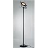 Illuminando PRATICA LAMPADA DA TERRA LED 100W 8000 LUMEN IN METALLO NERO O BIANCO ECONOMICA