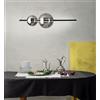 ONDALUCE CICIRIELLO FUFI NERO SOSPENSIONE LAMPADARIO LED 45W 4500LM DIMMERABILE DI ONDALUCE MODERNA