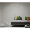 ONDALUCE CICIRIELLO RUNE PIANTANA AD ARCO IN METALLO ORO O NERO CON BASE IN MARMO LED 35W LUCE 3000K DIMMERABILE MODERNA