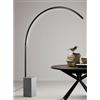 ONDALUCE CICIRIELLO BIBLIO PIANTANA AD ARCO IN METALLO ORO O NERO CON BASE IN MARMO LED 33W LUCE 3000K DIMMERABILE MODERNA