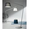 ONDALUCE CICIRIELLO VELVET PIANTANA ORIGINALE E MODERNA IN METALLO NERO,BIANCO O ORO CON PARALUME IN TESSUTO ALTEZZA CM 205