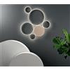 ONDALUCE CICIRIELLO POIS PLAFONIERA DIMMERABILE GRIGIO O ORO LED 68W 6800LM MODERNA LUCE DIFFUSA